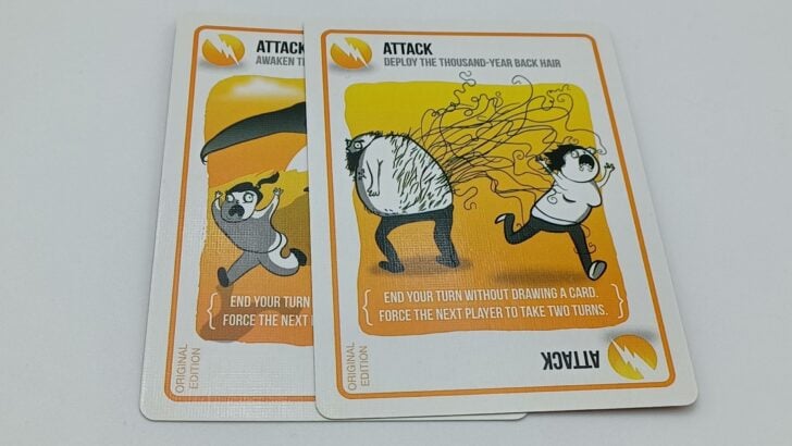 Playing an Attack card on an Attack card