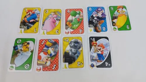 Beware of bananas and Reverse Cards. UNO Mario Kart is available now.