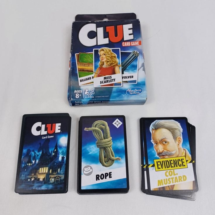 Clue Card Game (2018) Review Geeky Hobbies