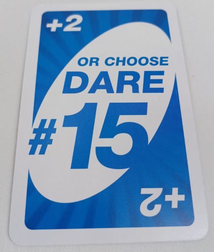 Mattel Games UNO Dare Card Game for Family Night Featuring Challenging and  Silly Dares from 3 Different Categories