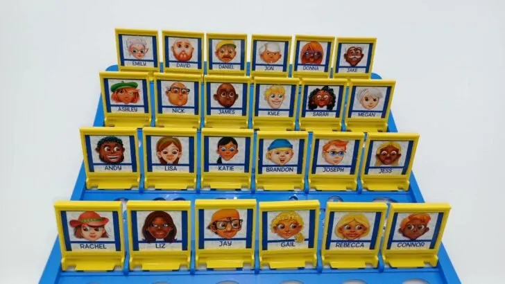 Characters from 2017 version of Guess Who?