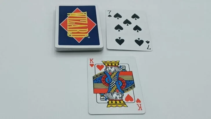 Playing a King of Hearts as the lead card