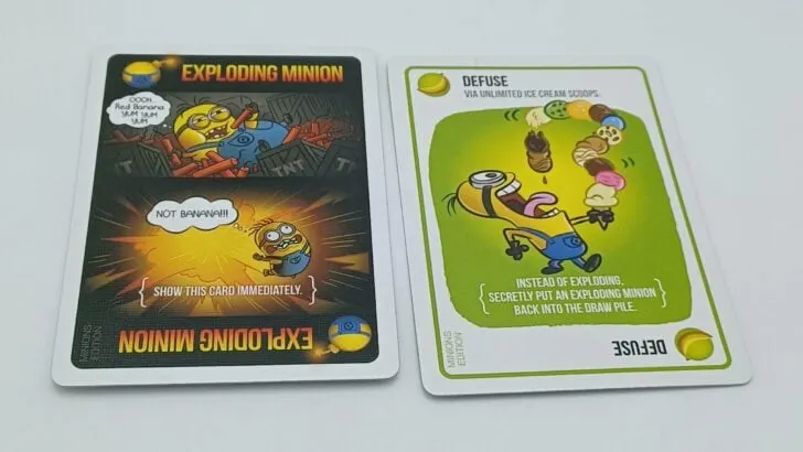 Defusing an Exploding Minion card