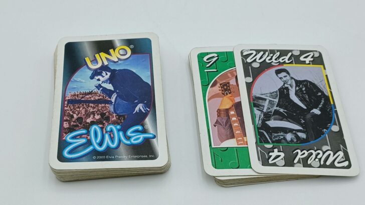 Playing a Wild Draw 4 card in UNO Elvis Presley