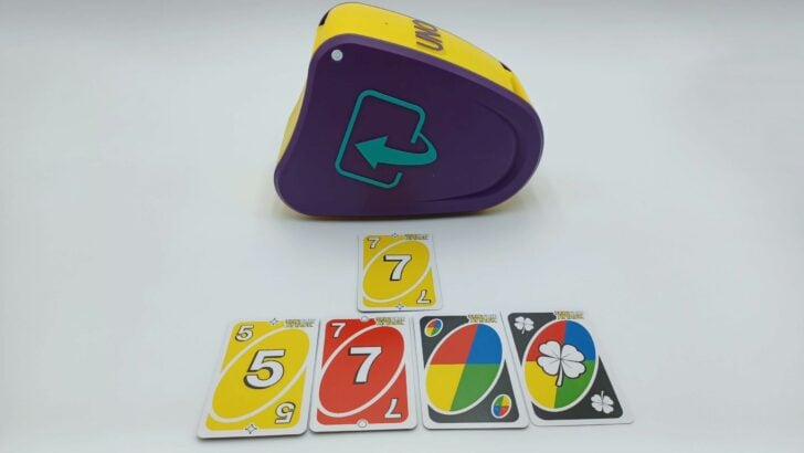 Playing a card to match a yellow seven card