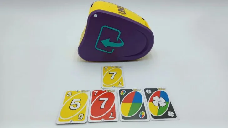 Playing a card to match a yellow seven card