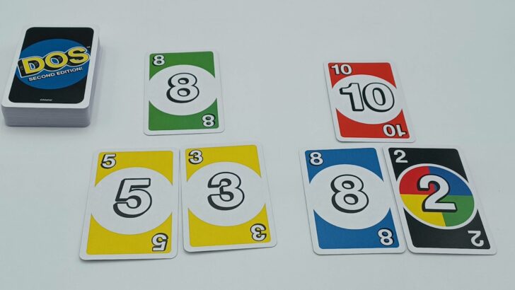 Playing cards to match the number