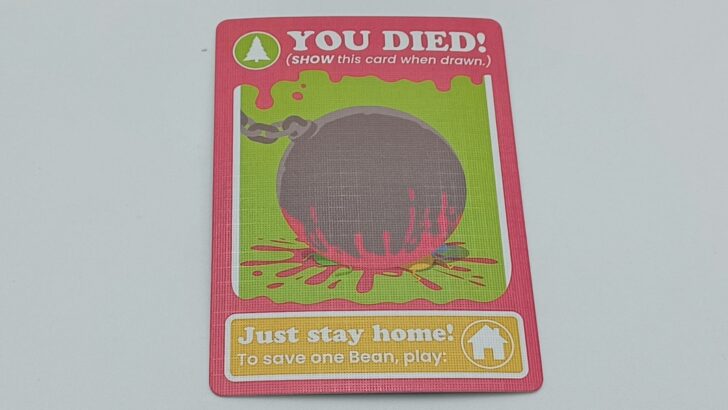 Drawing a You Died! card