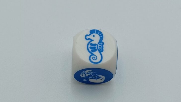 Rolling a seahorse on the die