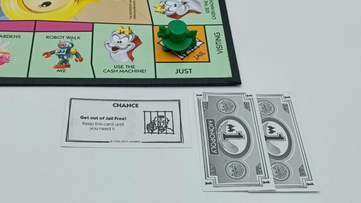 Getting out of jail in Monopoly Crazy Cash