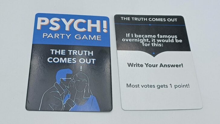 The Truth Comes Out! card