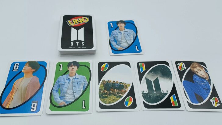 Playing a Card in UNO BTS