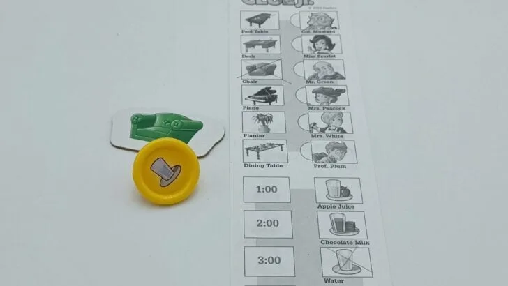 Crossing off information from a yellow base