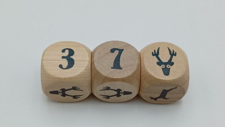 Rolling two numbers and a deer head