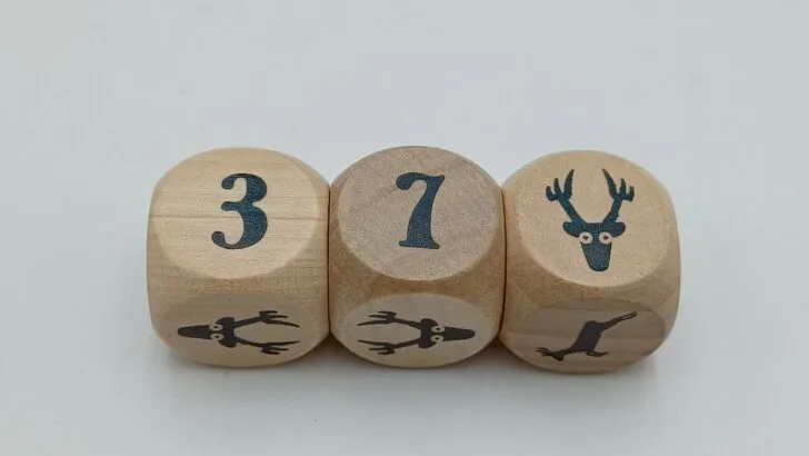 Rolling two numbers and a deer head