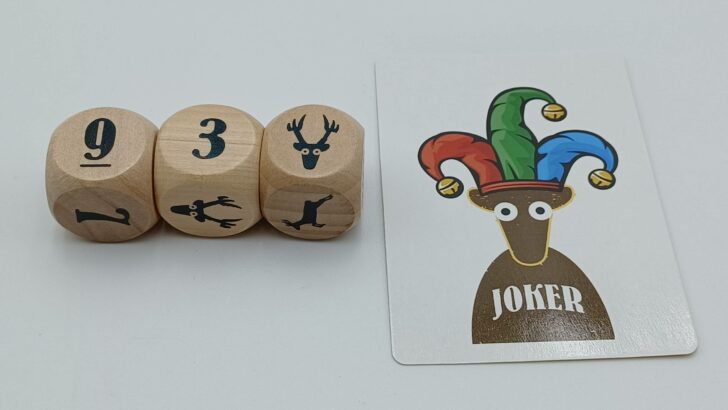 Using a Joker card to change a die