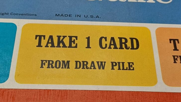 Take cards from draw pile space