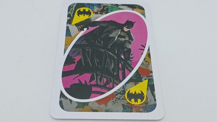 Wild Bat Signal card from UNO Batman 2024