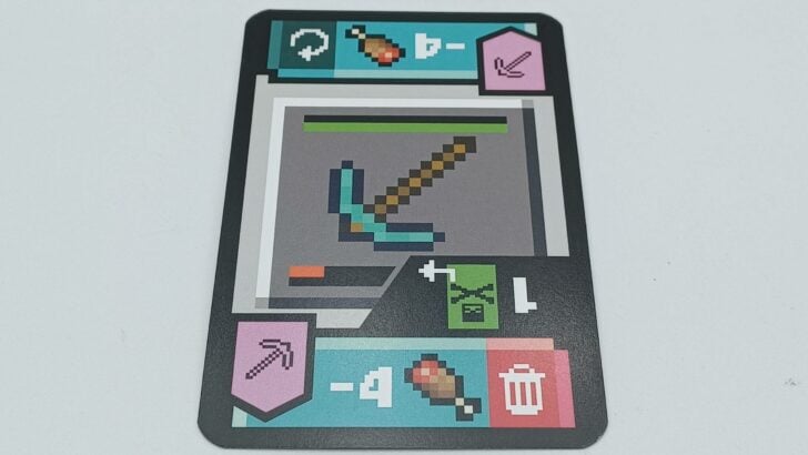 Damaged pickaxe item card