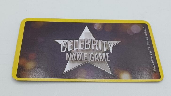 Card for Celebrity Name Game