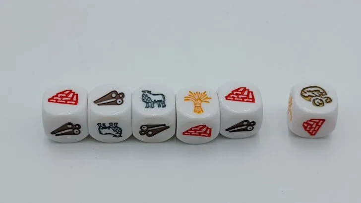 Second roll and choosing which dice to keep